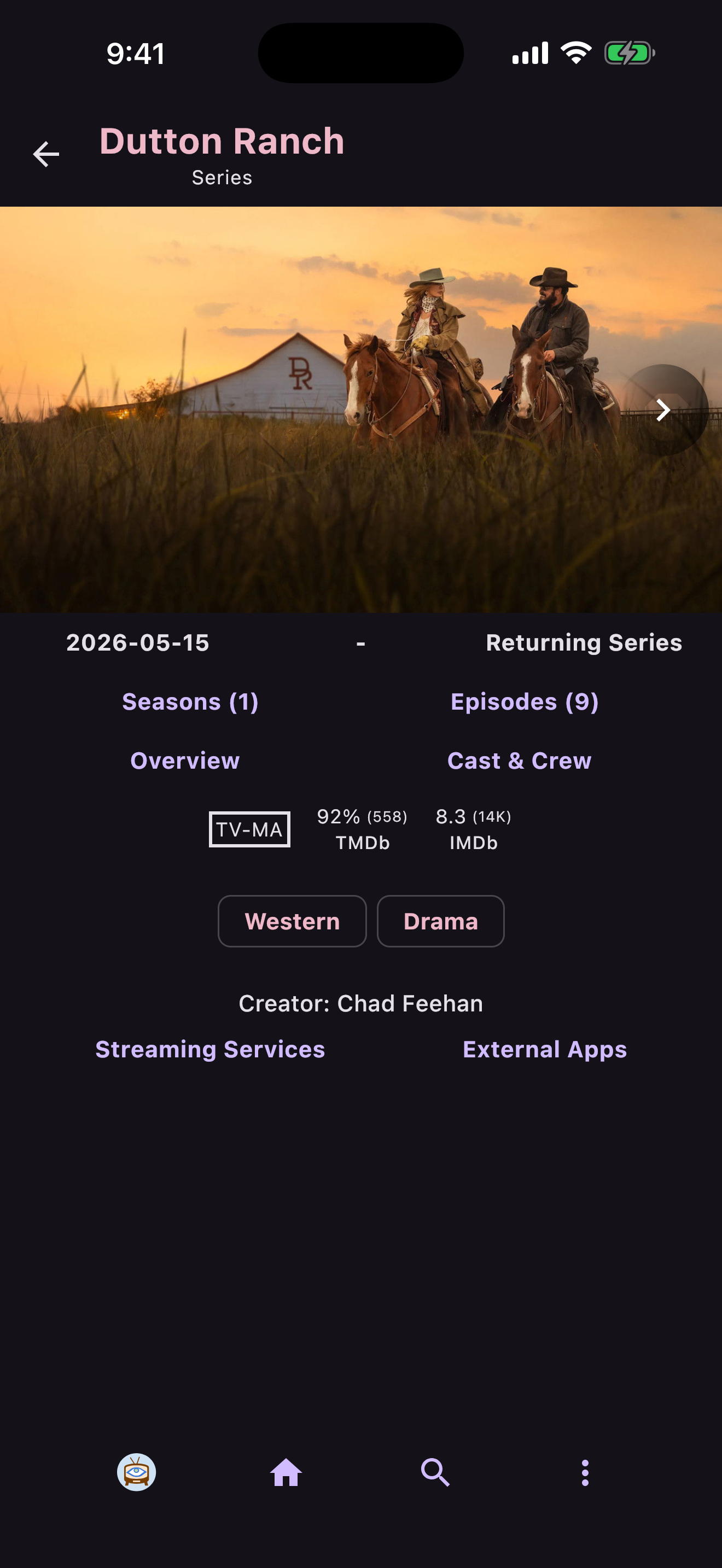 The details of a single title